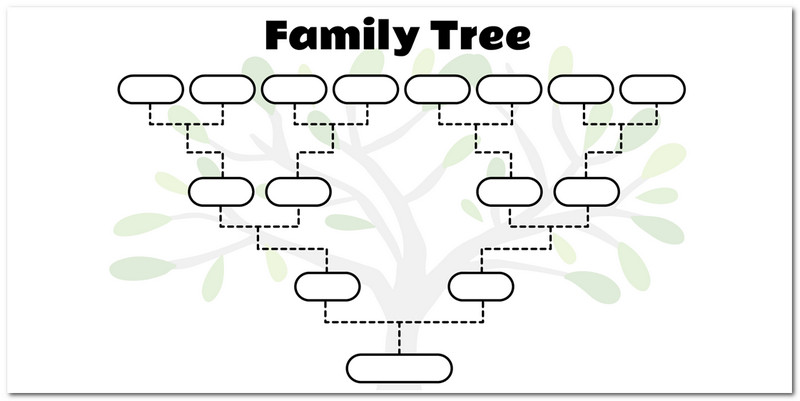 Pusty szablon drzewa genealogicznego