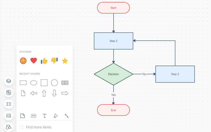 Creación de diagramas de flujo de Creately