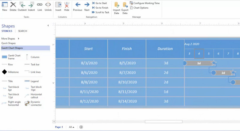 Gantt Chart Illustration