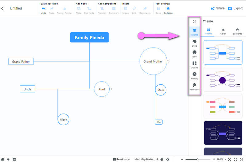 Mind on Map-navigatie