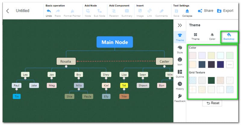 MindOnMap アド バック ドロップ