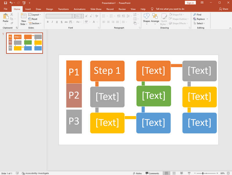 Mapa procesów PowerPoint