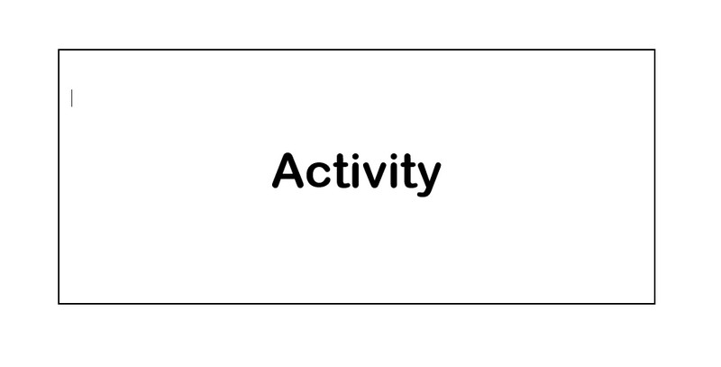 Symbol Activity