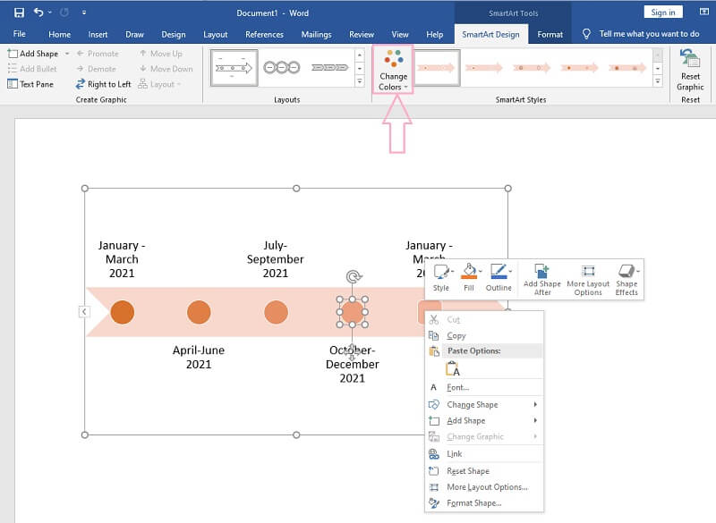 Timeline Wprd Customize