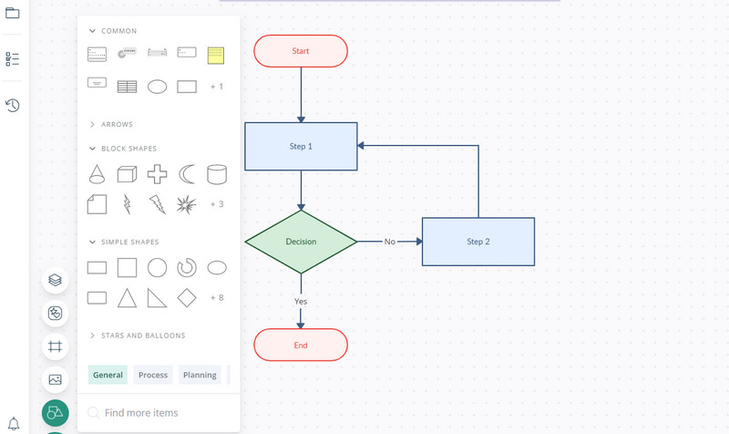 Creately User Interface