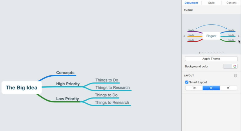 MindNode Interface