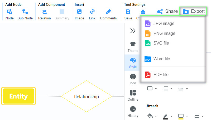 Save Finished Diagram