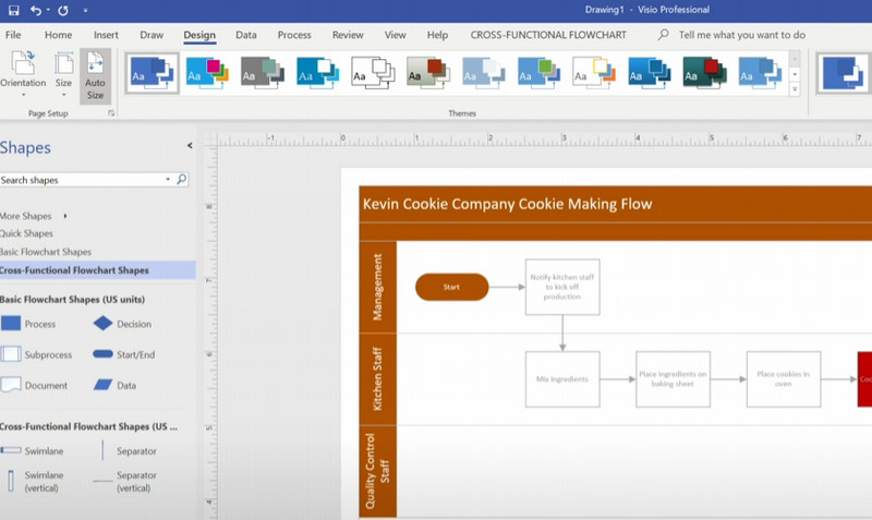 Visio-Diagramm entwerfen