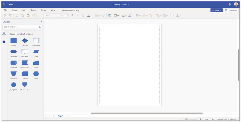 MS Visio New Page