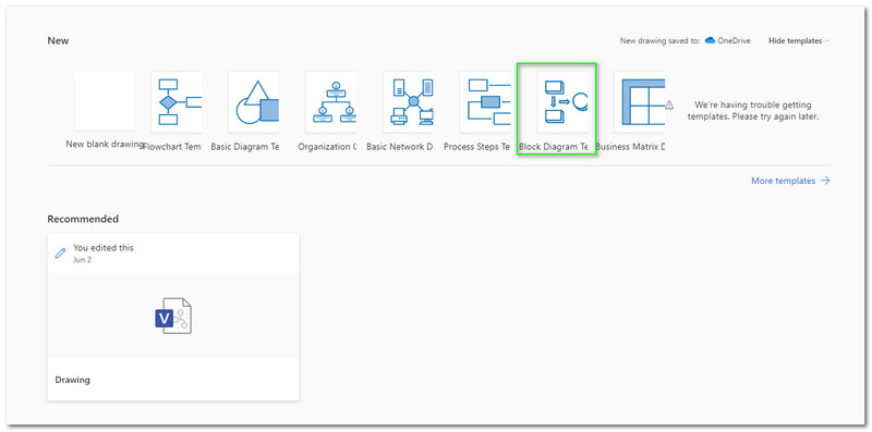 Visio asosiy tarmoq diagrammasi