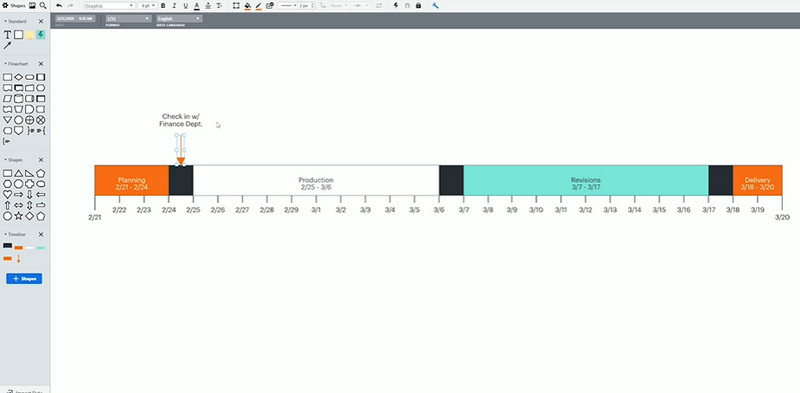 Lucidchart Timeline Tutorial How To Make A Timeline In Lucidchart