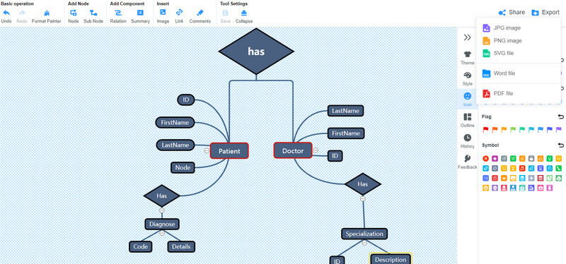 MindOnMap ინტერფეისი