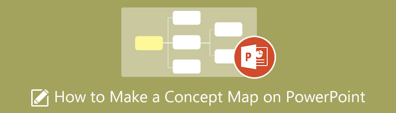 قم بعمل خريطة مفهوم على PowerPoint