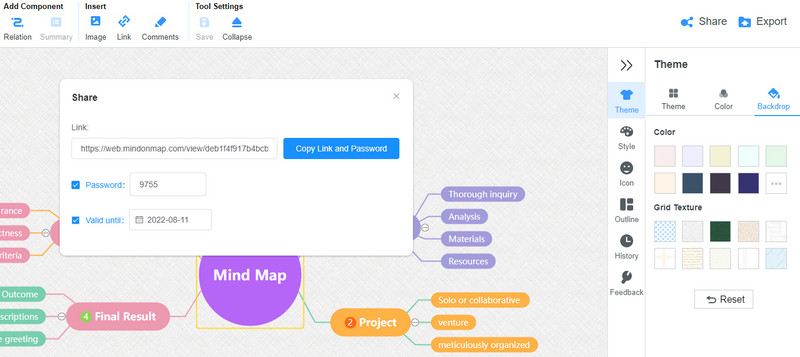 Share Export Mind Map