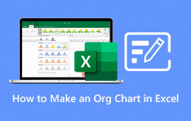 Creu Siart Org yn Excel