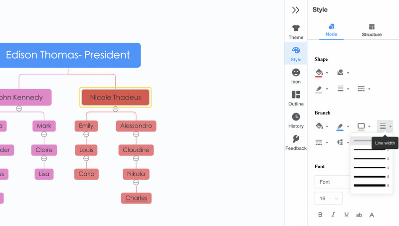 Kohandage organisatsiooni diagrammi