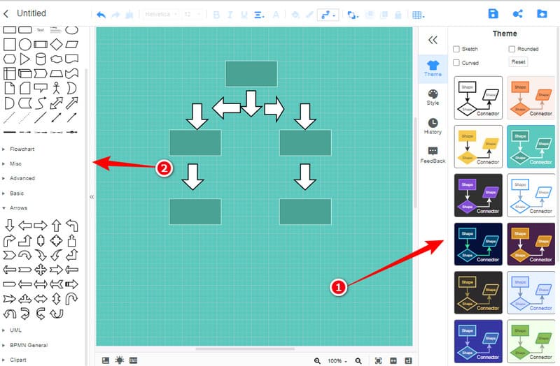 Vytvoření vývojového diagramu