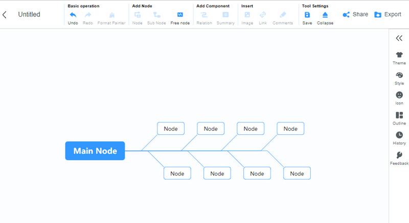 MindOnMap Tambahkan Node