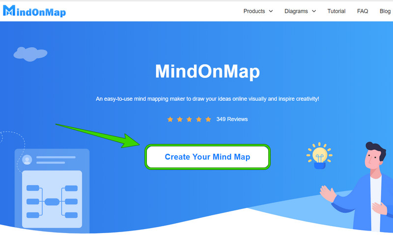 MindOnMap အကောင့်ဝင်ရန် ဖန်တီးပါ။