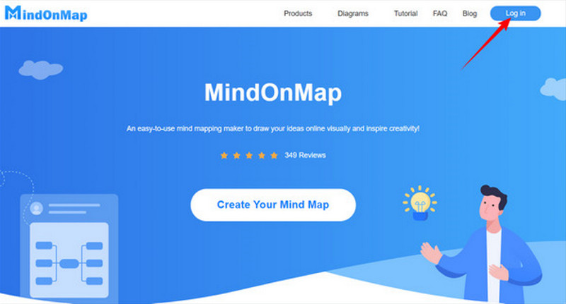 ورود به سیستم MindOnMap