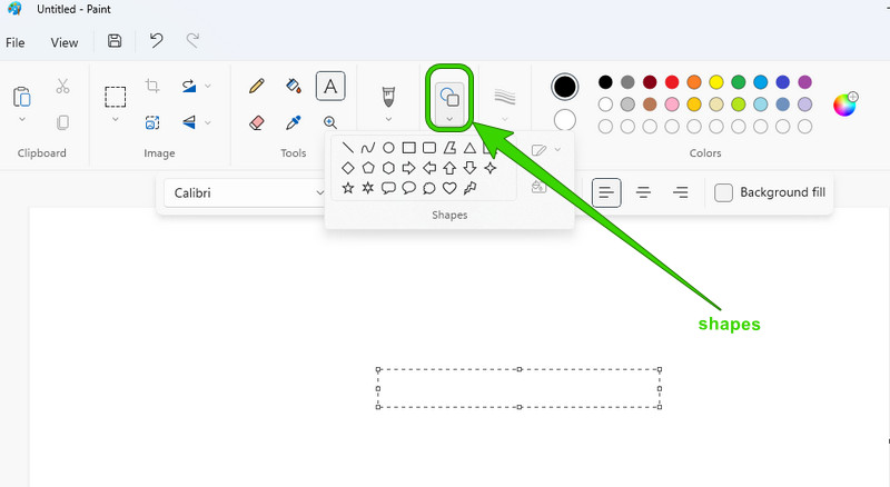 Paint Access Shapes