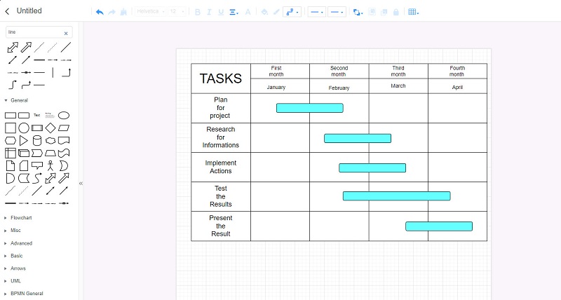 Google Docs Gantt Chart-ийн чухал үеийг нэмнэ үү