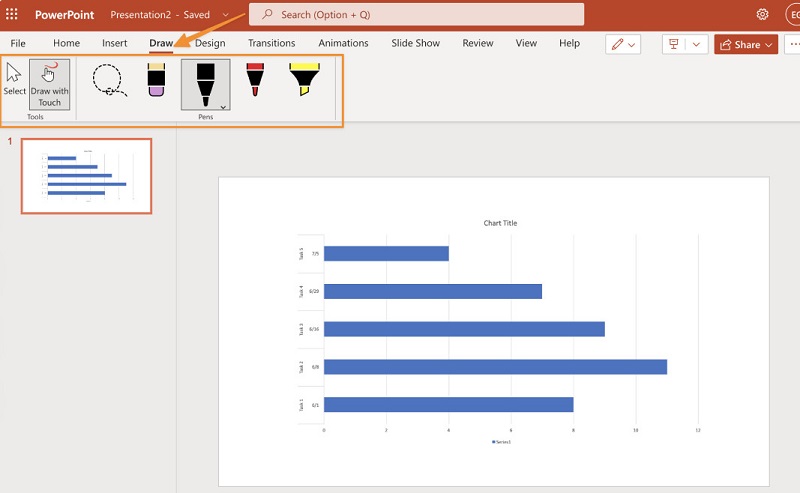 Prilagodite Gantt PowerPoint