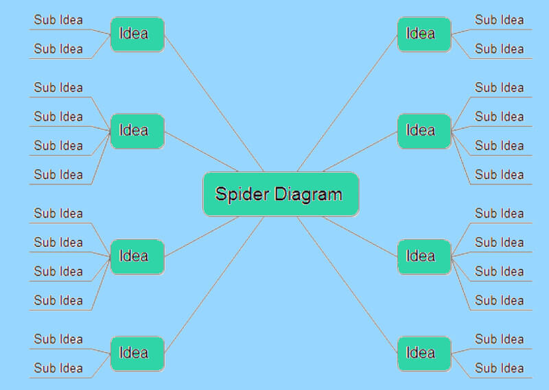 Spinnekop Diagram Tipies