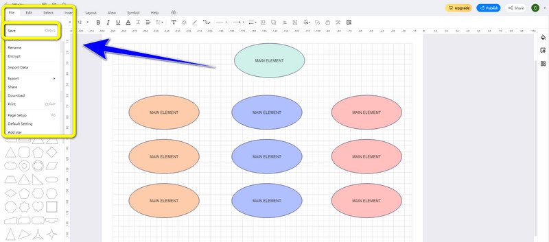 Gem endeligt affinitetsdiagram