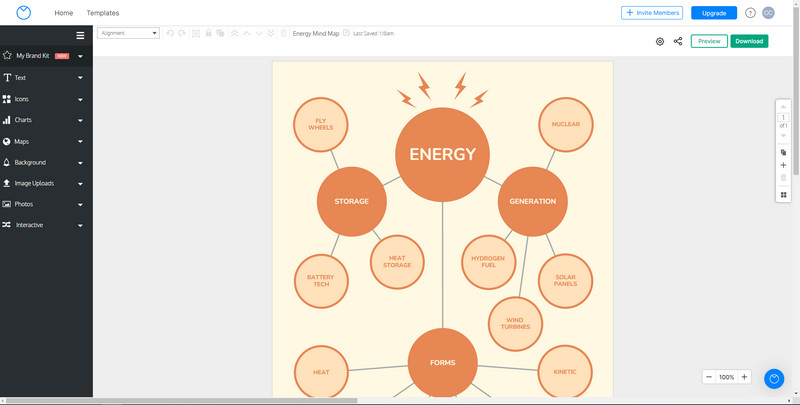 Venngage Spider Diagram Creator