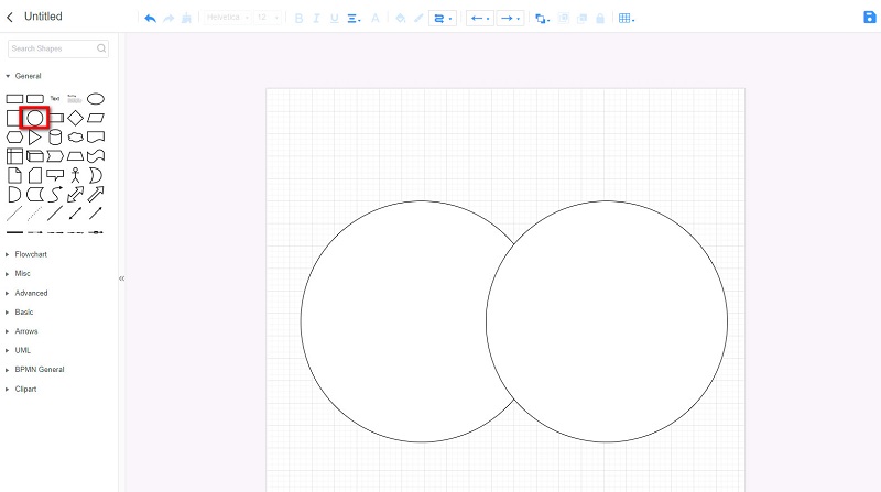 Diagrama de Venn do Círculo