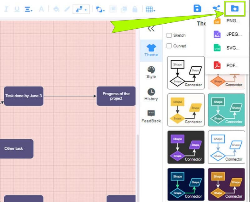 Esportatu Deskargatu Pert Diagrama