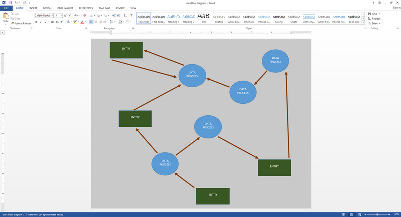 MS Word Data Flow Software