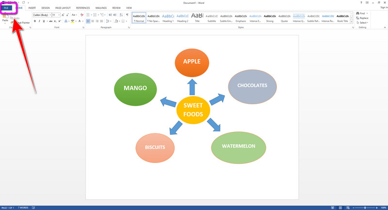 Word Gorde Bubble Map