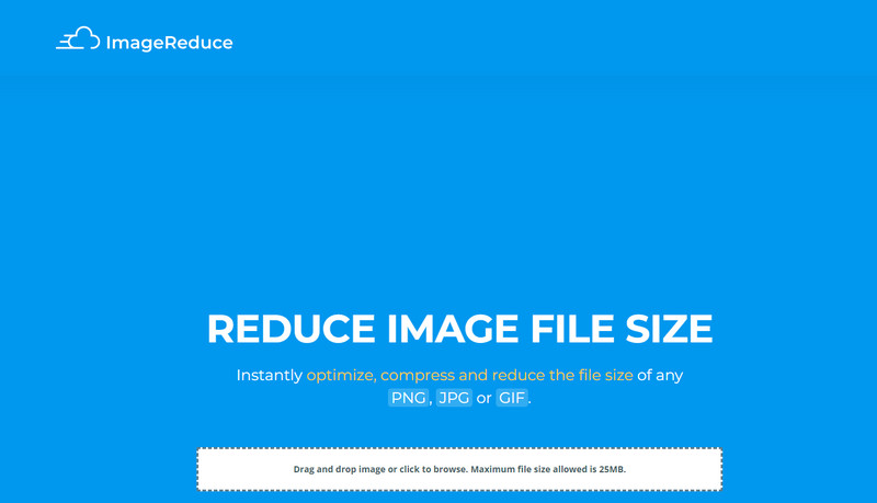 Reduce Image Online App