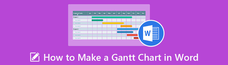 Microsoft Word Gantt-diagram