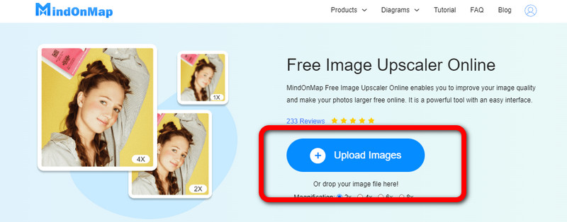 Upload Images Promjena veličine MindOnMap