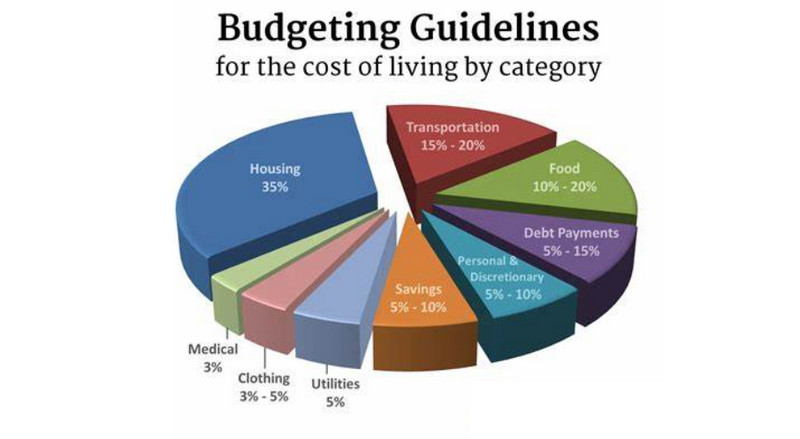 Budget cirkeldiagram