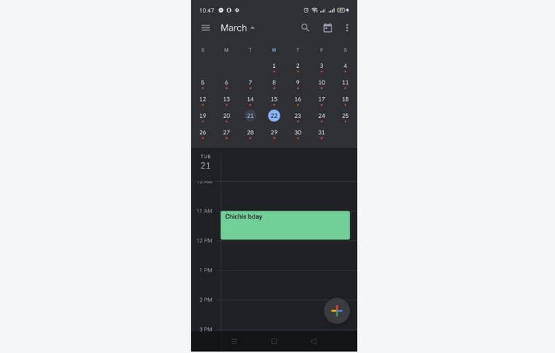 Aplikacija Kalendar Planer