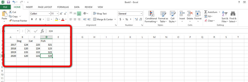 Introduceți Excel de date