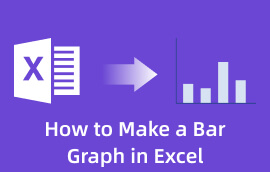 Gwnewch Graff Bar yn Excel s