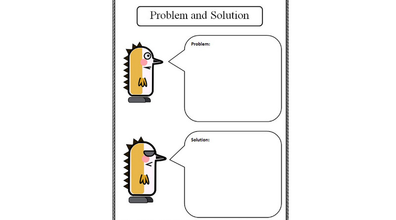 Problemlösungs-Grafik-Organizer