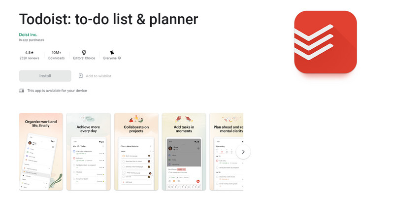 Todoist planer