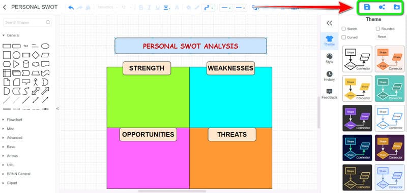 ವೈಯಕ್ತಿಕ SWOT ವಿಶ್ಲೇಷಣೆಯನ್ನು ಉಳಿಸಿ