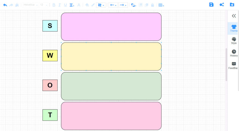 MindOnMap SWOT 에어비앤비