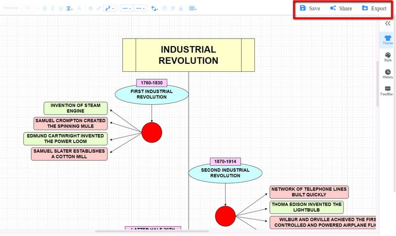 Desa la cronologia de la revolució industrial