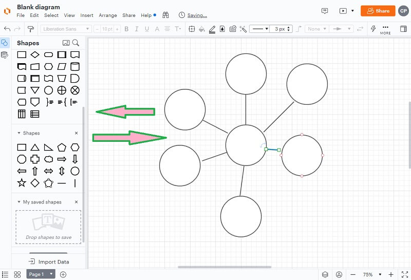 බුබුලු සිතියම Lucidchart