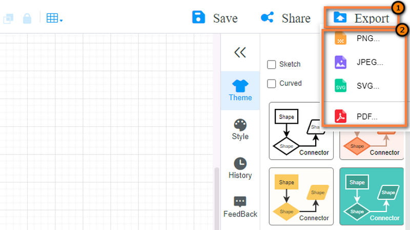 Exportar diagrama BCG