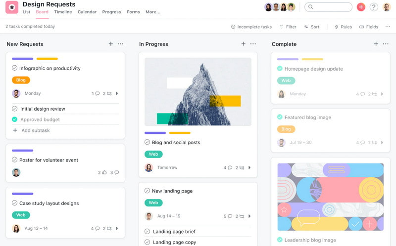 Asana Kanban Tool