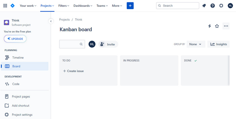 Bwrdd Kanban Jira